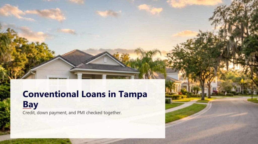 Tampa conventional loan buyers at their new home